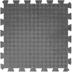 Ελαστικό Πλακάκι Παζλ Μαύρο Γκρι Interlocking