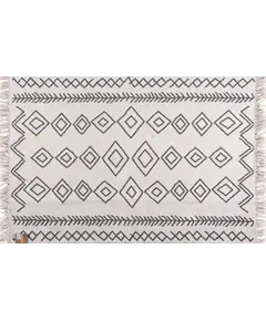 Βαμβακερό κιλίμι Aria Art-Kilim ARIA 22300 DARK GREY