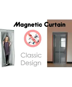 Μαγνητική Κουρτίνα Πόρτας Σίτα Magic ΓΚΡΙ