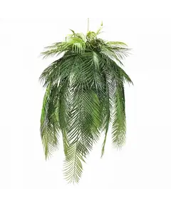 Supergreens Τεχνητή Κρεμαστή Ρίζα/Φωτιστικό Αρέκα "Malagasy" Πράσινη 142 εκ. RIZA