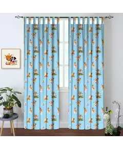 Παιδική Έτοιμη Κουρτίνα Με Θηλιές 140cm x 290cm Bambi Blue