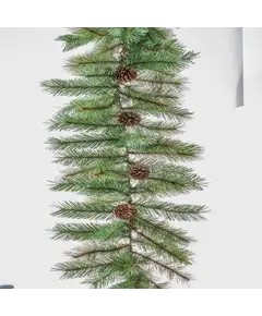 Supergreens Τεχνητή Γιρλάντα Έλατο με Κουκουνάρια 270 εκ.