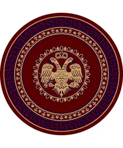 Εκκλησιαστικό Χαλί με δικέφαλο Βυζαντινό αετό και μπλε μαίανδρο