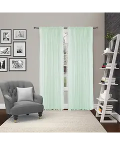 Έτοιμη Κουρτίνα Με Τρέσα 300cm x 280cm Light GREEN 21