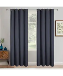 Έτοιμη Κουρτίνα BlackOut Με Τρουκς 140cm x 270cm DARK GREY