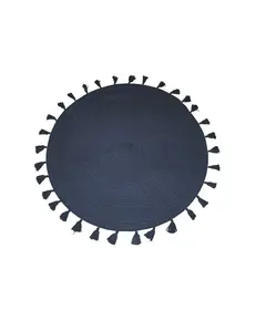 Χαλί Βαμβακερό Matera Dark Blue Round