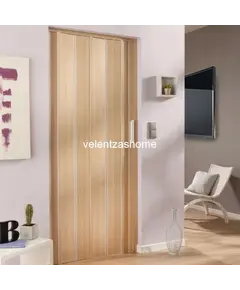 Πτυσσόμενη Πόρτες Φυσαρμόνικα σε Σταμπαριστό χρώμα οξιας με ύψος μέχρι 2,22m