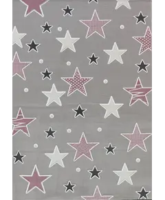 Παιδική ύφαντή μοκέτα Baby Stars 055 Grey Pink