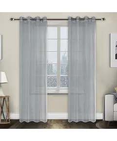 Έτοιμη Κουρτίνα Με Τρουκς 140cm x 270cm K1004-GREY 6 RM