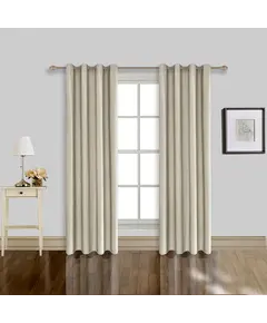 Έτοιμη Κουρτίνα Με Τρουκς 140cm x 270cm 7000-BEIGE 2  RM