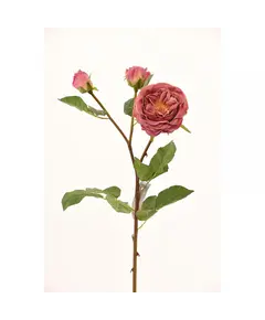 Supergreens Τεχνητό Κλωνάρι Τριαντάφυλλο Ροζ 61 εκ.
