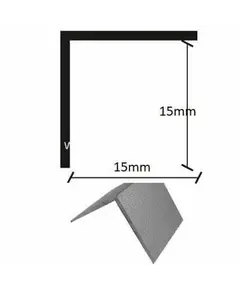 ΠΡΟΦΙΛ ΑΛΟΥΜΙΝΙΟΥ ΓΩΝΙΑ ΛΕΙΑ 15x15x275mm