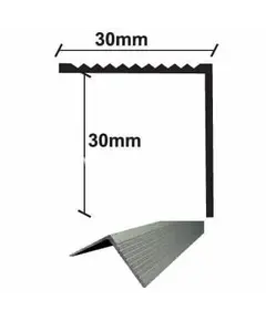 ΠΡΟΦΙΛ ΑΛΟΥΜΙΝΙΟΥ ΓΩΝΙΑ ΜΕ ΓΡΑΜΜΕΣ 30x30x275mm