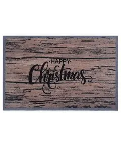 Ποδόμακτρο Ambiance  001 HAPPY CHRISTMAS WOOD  50cm x 75cm