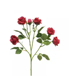 Supergreens Τεχνητό Κλωνάρι Τριαντάφυλλο x6 Kόκκινο 68 εκ.