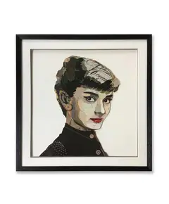 Supergreens Πίνακας Κολάζ Audrey Hepburn 75x75 εκ.