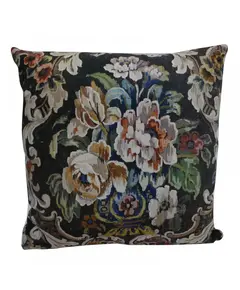 Supergreens Μαξιλάρι Βελούδινο Black Floral 45x45 εκ.