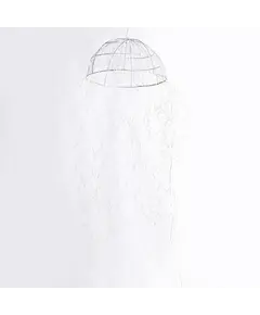 Supergreens Φωτιστικό Οροφής "Jellyfish" Ασημί με 720 Led 45x150 εκ.
