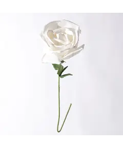 Supergreens Τεχνητό Κλωνάρι Τριαντάφυλλο Λευκό 115 εκ. Φ50