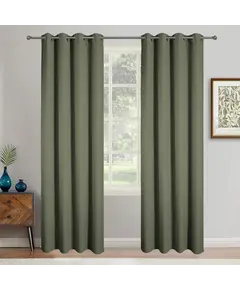 Έτοιμη Κουρτίνα BlackOut Με Τρουκς 140cm x 270cm OLIVE