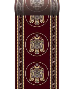 Εκκλησιαστικός Διάδρομος με δικέφαλο ATHOS 2126A RED