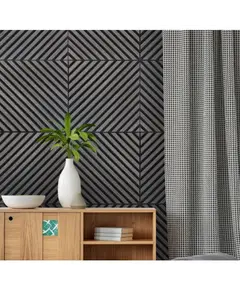 Acoustic Panel Wall Diagonal Grey 102582 60x60cm