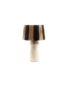 Επιτραπέζιο Φωτιστικό Juvela Raffia Beige Black (42x42x54) Soulworks 0880006