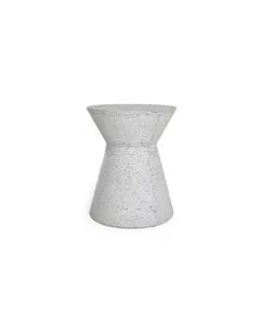 Σκαμπό Biella Terazzo Grey Black (35x35x44) Soulworks 0800001