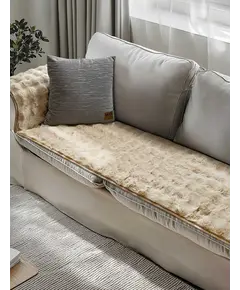 Μεμονωμένο γούνινo κάλύμμα FLAURA BEIGE 