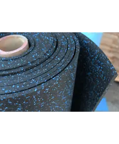 Δάπεδο ρολό Rubber Floor SBR με μπλέ κόκκους φάρδους 1,50m με το μέτρο