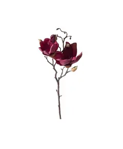 Supergreens Τεχνητό Κλωνάρι Μανόλια Σκούρο Μωβ 50 εκ.