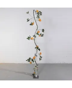 Supergreens Τεχνητή Γιρλάντα Τριαντάφυλλο Garden Πορτοκαλί 240 εκ.