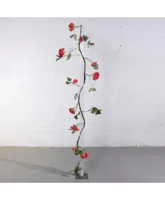 Supergreens Τεχνητή Γιρλάντα Τριαντάφυλλο Garden Κόκκινη 240 εκ.