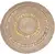 Ψάθινο χαλί Utah Parmala Round Natural -  Gold Στρόγγυλο Φ160