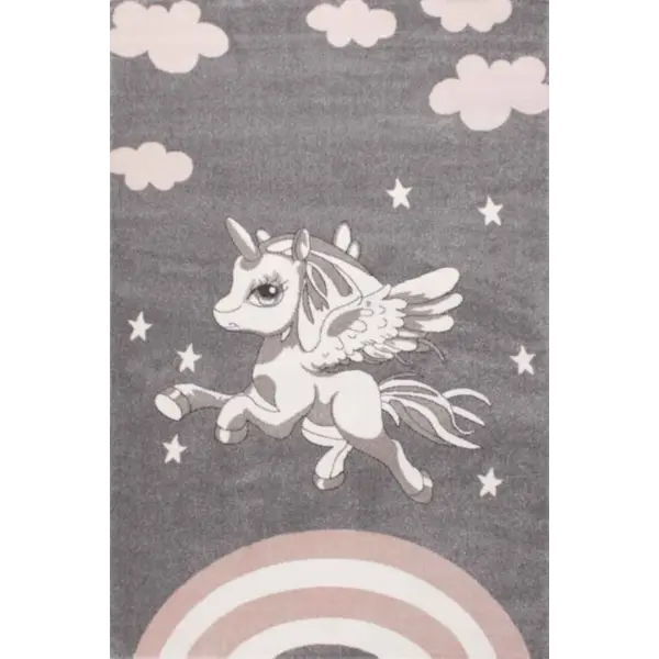 Παιδικό Χαλί Star 2989 Unicorn Light Grey