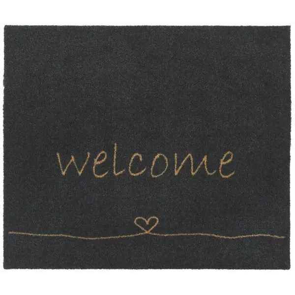 Ποδόμακτρο Walk & Wash 805 Welcome Heart Anthra 67cm x 80cm