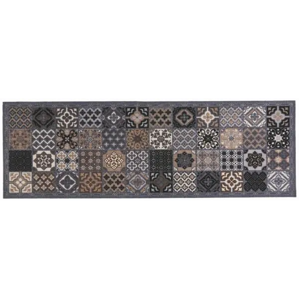 Ταπέτο Κουζίνας Cook & Wash 155 Patchwork tiles grey