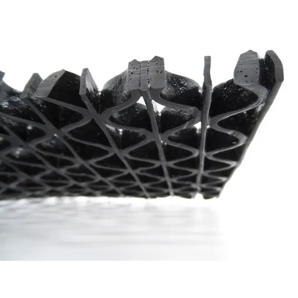 Αντιλιοσθητικό δάπεδο 8mm PVC Zig Zag Black Φάρδος 1,20m