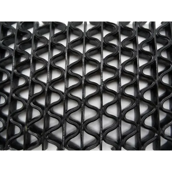 Αντιλιοσθητικό δάπεδο 8mm PVC Zig Zag Black Φάρδος 1,20m