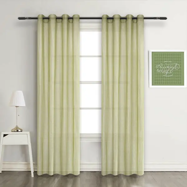 Έτοιμη Κουρτίνα Με τρουκς 140cm x 270cm C05-PALE GREEN 22 RM