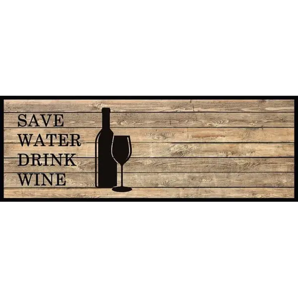 Ταπέτο Κουζίνας Cook & Wash 410 Save Water Drink Wine