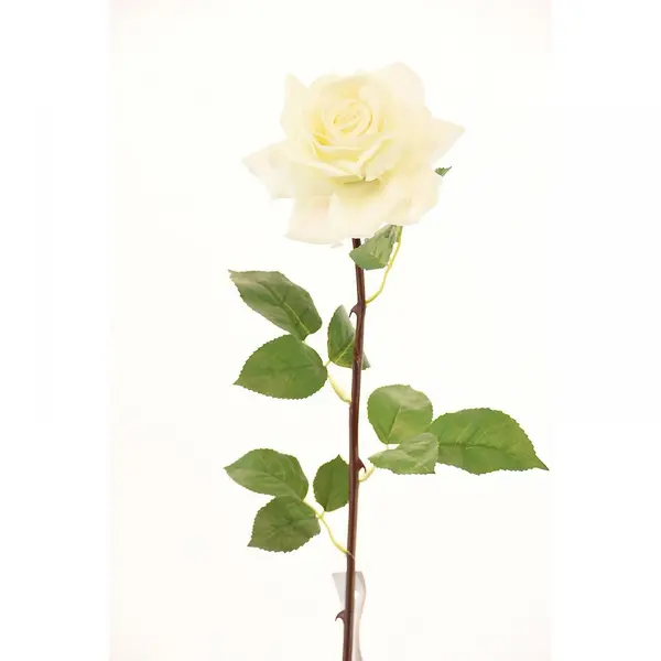 Supergreens Τεχνητό Κλωνάρι Τριαντάφυλλο Λευκό 75 εκ.
