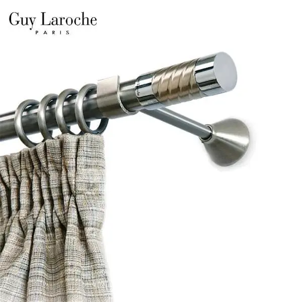 Κουρτινόξυλο inox Guy Laroche Brooklin Φ25