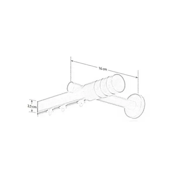 Μονός Σιδηρόδρομος κουρτίνας ILIOS S17 MY32