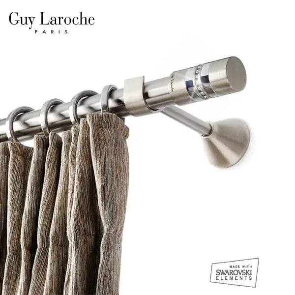 Κουρτινόξυλο inox Guy Laroche Sugar Φ25 Strass