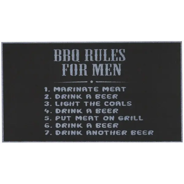 Ταπέτο Κουζίνας BBQ Mat 330 bbq rules for men 67cm x 120cm