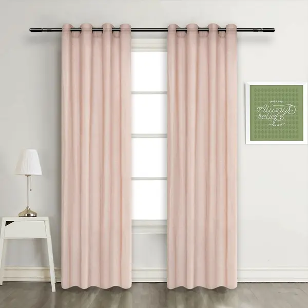 Έτοιμη Κουρτίνα Με τρουκς 140cm x 270cm C05-L PINK 7 RM