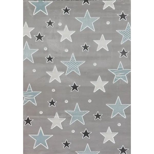 Παιδική ύφαντή μοκέτα Baby Stars 510 Grey Light Blue