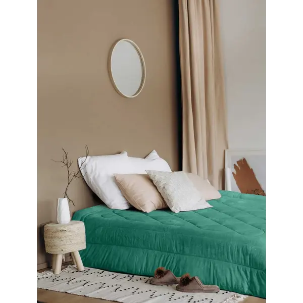 Κουβερτοπάπλωμα UNICOLORE GREEN 