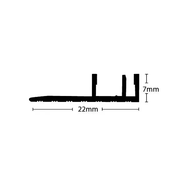 ΠΡΟΦΙΛ LAMINATE  ΒΑΣΗ   22X7X2750mm NewPlan